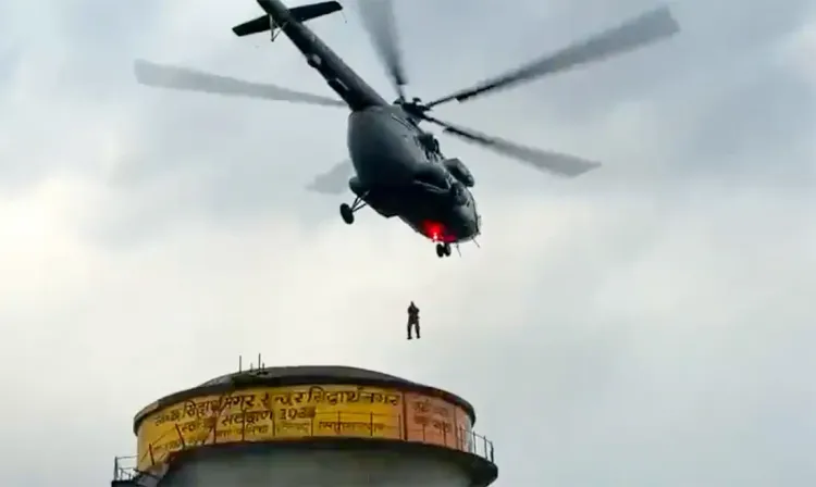 UP water tank rescue: Air Force airlifts 2 children on CM Yogi's orders in Siddharthnagar