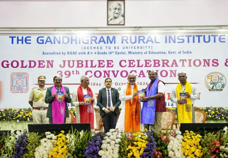 उपराष्ट्रपति सी. पी. राधाकृष्णन ने थेवर को श्रद्धांजलि दी, गांधीग्राम इंस्टीट्यूट के स्वर्ण जयंती व 39वें दीक्षांत समारोह में हुए शामिल