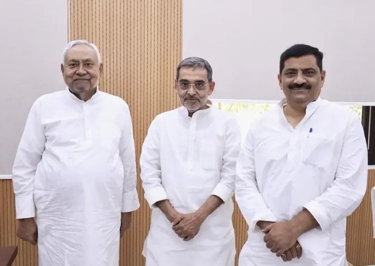 Upendra Kushwaha Engages with Nitish Kumar as Bihar's RS Elections Heat Up