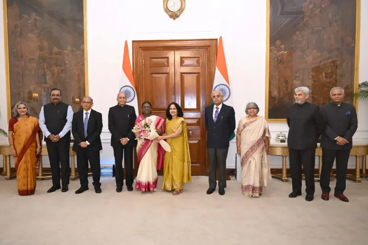 UPSC chief presents 76th annual report to President Murmu at Rashtrapati Bhavan
