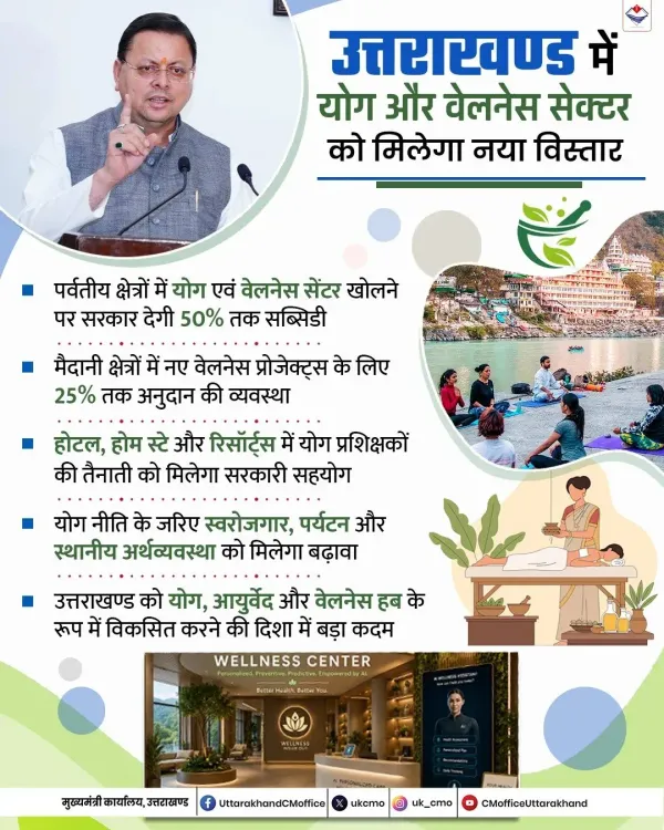 Uttarakhand CMO announces expansion of yoga and wellness sector