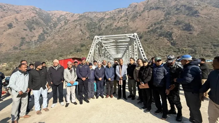 क्या नेपाल के राजदूत डॉ. शंकर प्रसाद शर्मा ने धारचूला में छारछुम मोटर पुल का निरीक्षण किया?