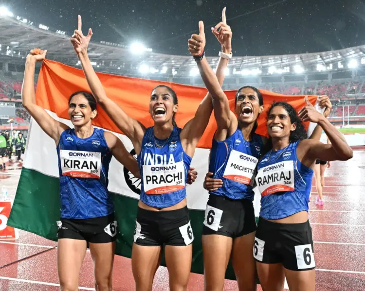 Vaishnaw Hails India's Women's 4x400m Relay Gold at Asian Games 2026