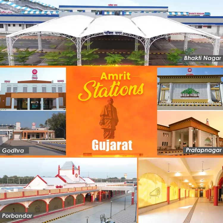 Vaishnaw Highlights 4 Gujarat Amrit Stations Blending Heritage, Modern Rail