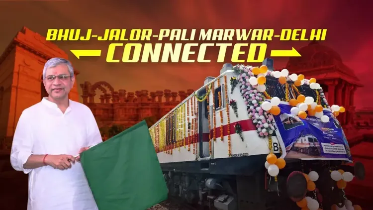 Vaishnaw Launches Express Train Linking Jalore, Pali, Bhuj to Delhi