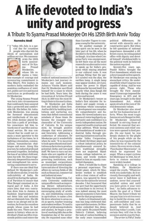 Vaishnaw Pays Tribute to Dr. Mookerjee on 125th Birth Anniversary