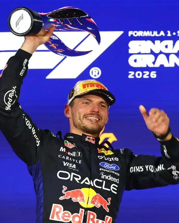 Verstappen wins Singapore GP on 250th start; Antonelli P3, F1 title in sight