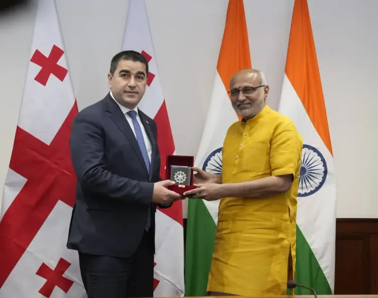 क्या उपराष्ट्रपति सीपी राधाकृष्णन ने जॉर्जिया के संसदीय प्रतिनिधिमंडल से मुलाकात की?