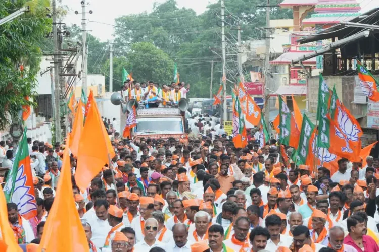 Vijayendra warns of Bengal-like defeat for Congress at BJP Haveri protest