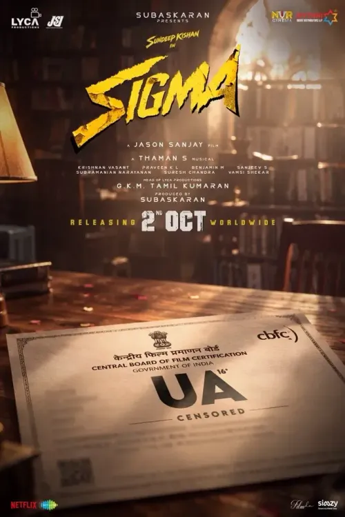 Sigma movie gets U/A certificate, releases October 2 with Sundeep Kishan