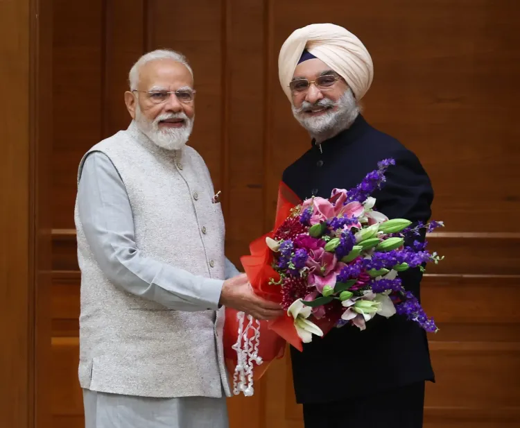Delhi L-G Taranjit Singh Sandhu Meets PM Modi to Discuss Viksit Delhi@2047