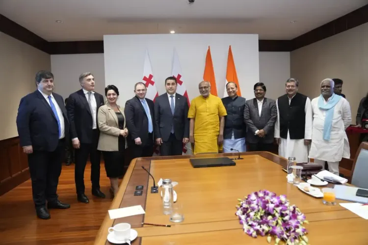 What Are the Key Areas of Cooperation Discussed Between VP Radhakrishnan and the Georgian Delegation?