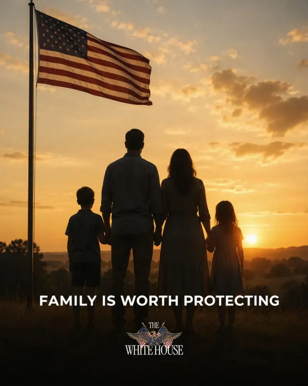 White House Celebrates American Family as Keeper of Values