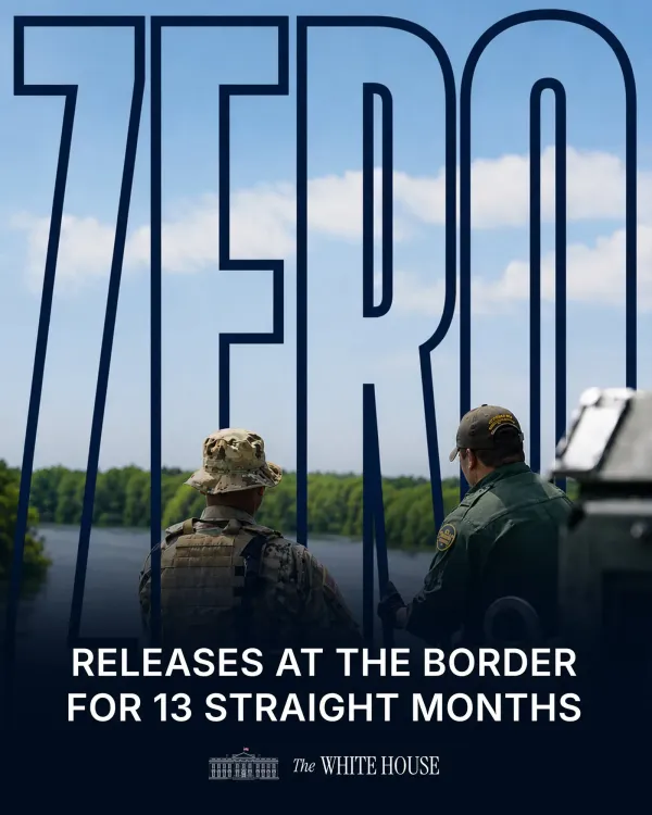 White House Claims Zero Border Releases for 13 Straight Months