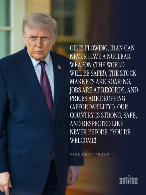White House Declares US 'Strong, Safe, and Respected Again'