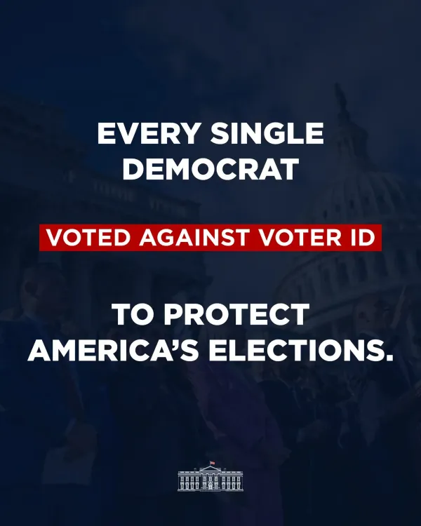 White House Hits Democrats Over Voter ID Vote