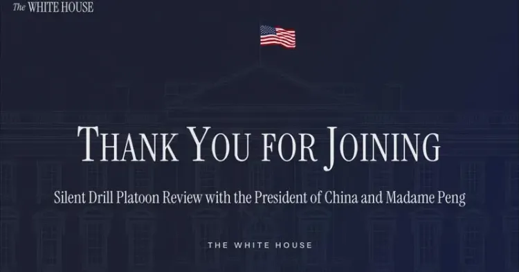 White House Hosts Xi Jinping for Silent Drill Review