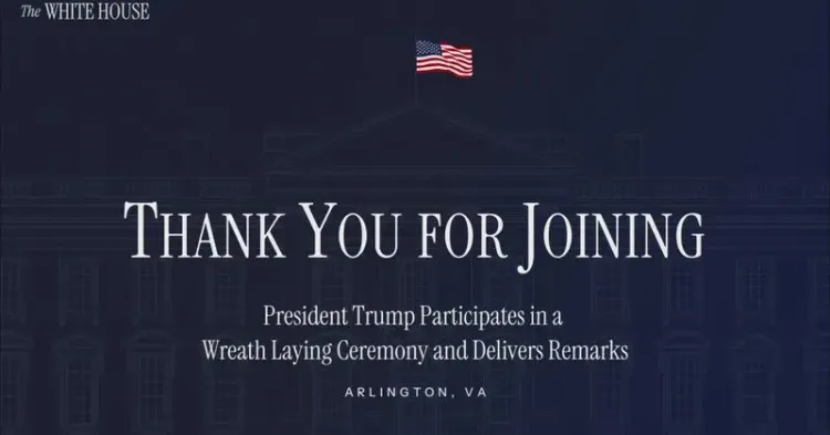 White House Marks Memorial Day 2026, Honours Fallen US Troops