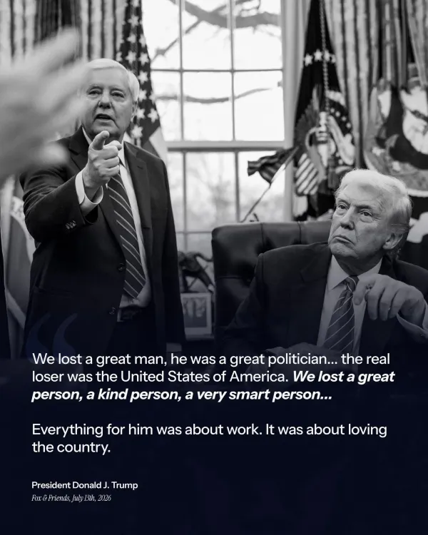 White House Mourns Senator Lindsey Graham as 'Great Patriot'