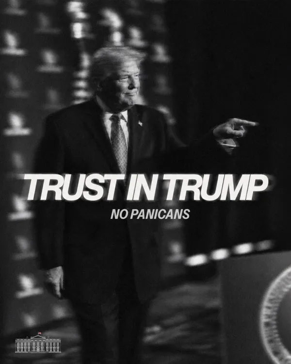 White House Posts 'No Panicans' in Brief X Message