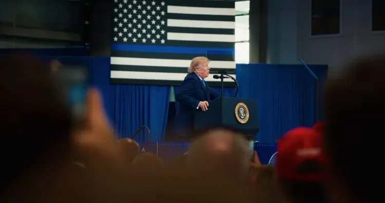 White House Reaffirms Trump's 'Back the Blue' Law-and-Order Stance