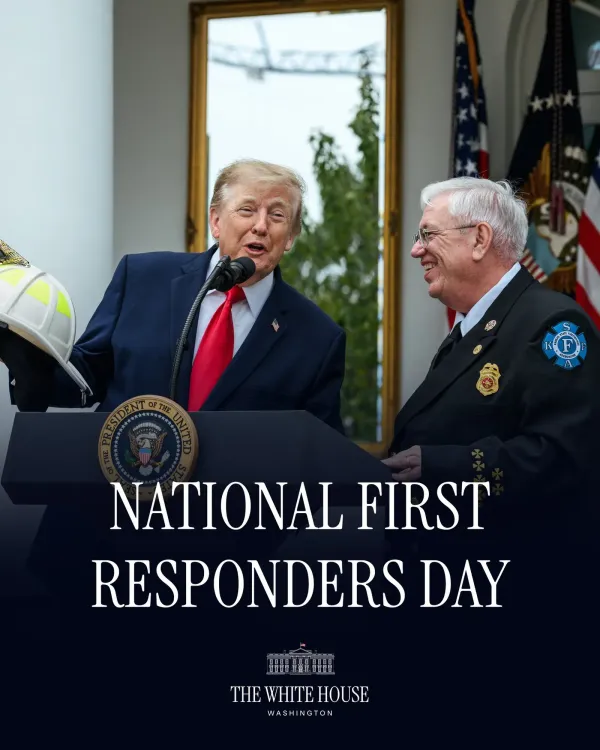 White House Salutes First Responders, Touts Border and Crime Record