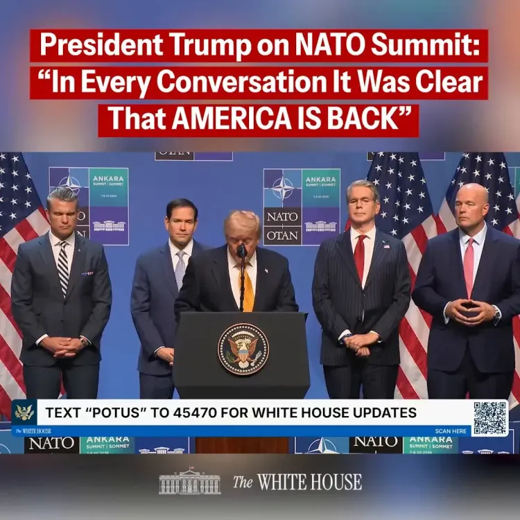 White House Says America 'Respected Again' After 2026 NATO Summit