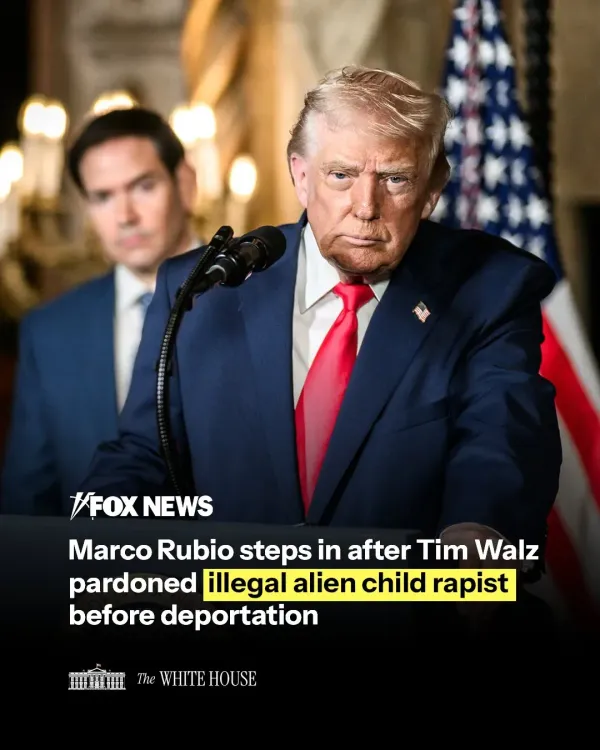 White House Says Gov. Walz Pardoned Child Abuser Later Deported by ICE