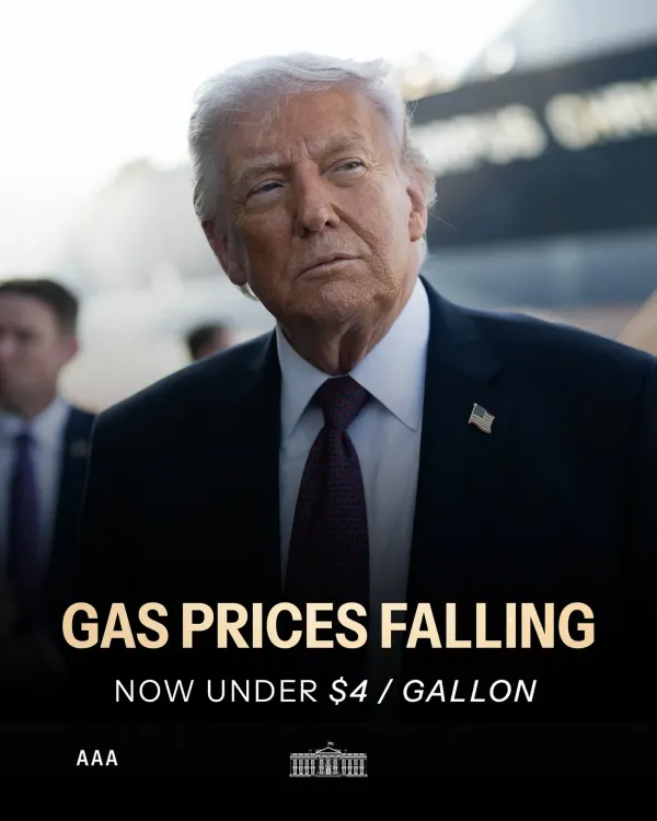 White House Says US Gas Prices Drop Below $4 Per Gallon