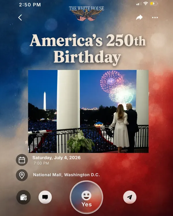 White House Teases America's 250th Independence Day Celebration