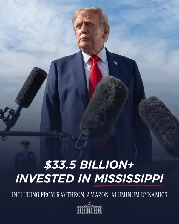 White House touts corporate investment surge in Mississippi