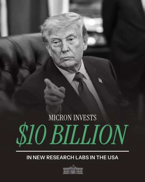 White House Touts Micron's Fresh US Investment in AI Push