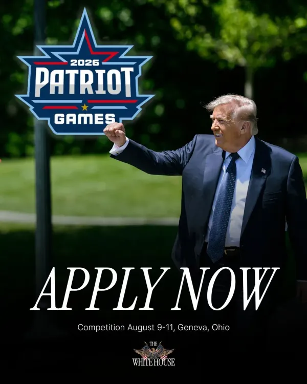 White House Urges Youth to Apply for 2026 Patriot Games Scholarship