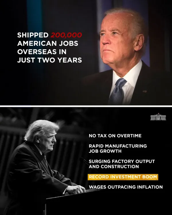White House: US Manufacturing Strong, Hits Biden on Offshoring