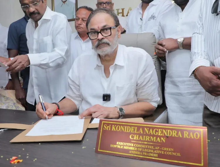 Naga Babu takes charge as AP Green chief, targets 50% green cover by 2047