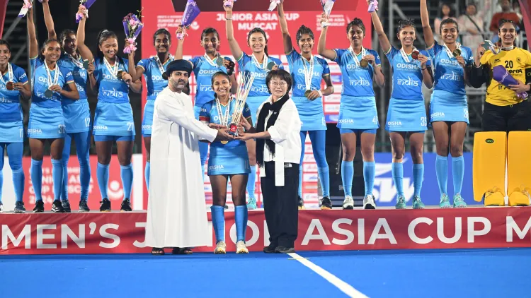 India Triumphs in Women's Junior Asia Cup, Defeating China in Penalty Shootout