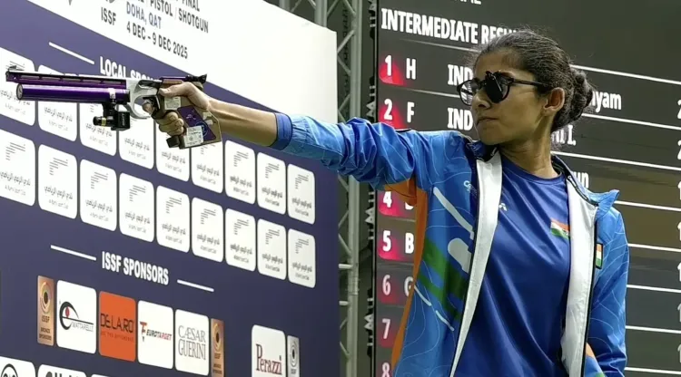 Sainyam Achieves Historic 5th Place Finish at ISSF World Cup in Granada