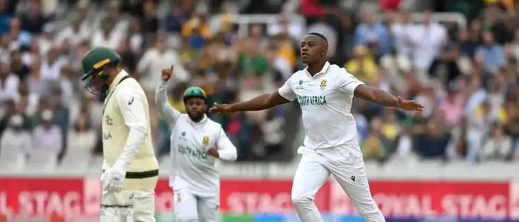 Can Australia Extend Their Lead to 100 Despite Rabada's Double Strikes at Tea?