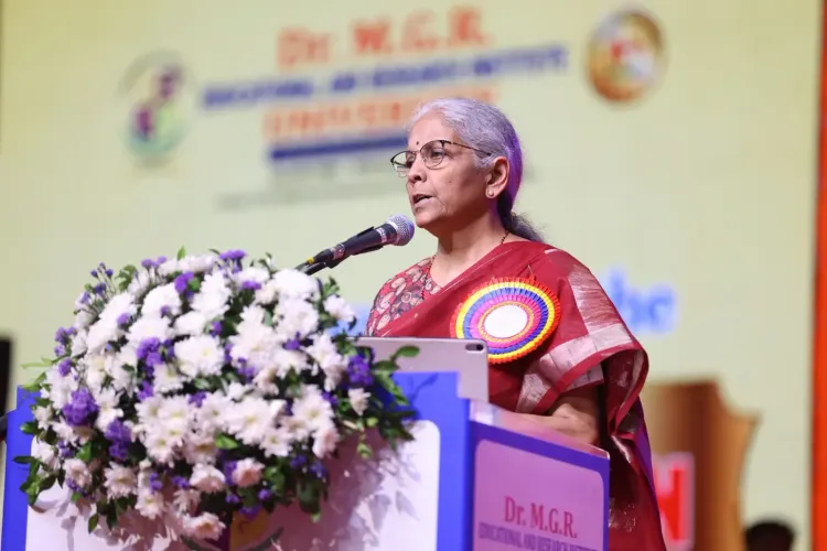 Nirmala Sitharaman to Gen Z at MGR University: Lead with humility, put nation first