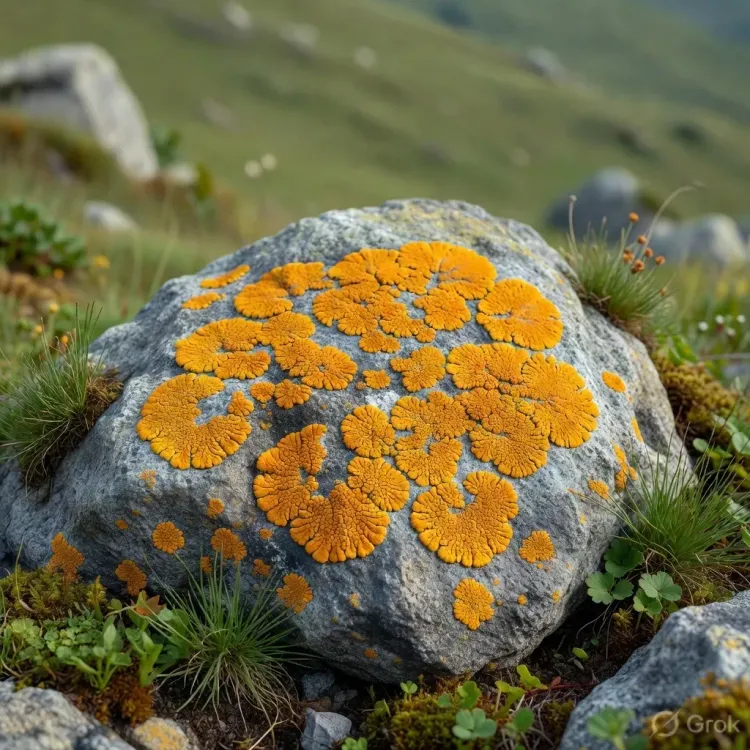 Orange lichen may signal rare earth deposits, Chinese study finds