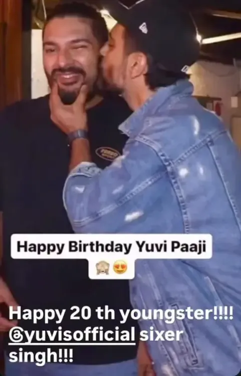 क्या युवराज सिंह के जन्मदिन पर अंगद बेदी और हरभजन ने खास संदेश साझा किए? पत्नी हेजल ने बताया 'सुपरहीरो'