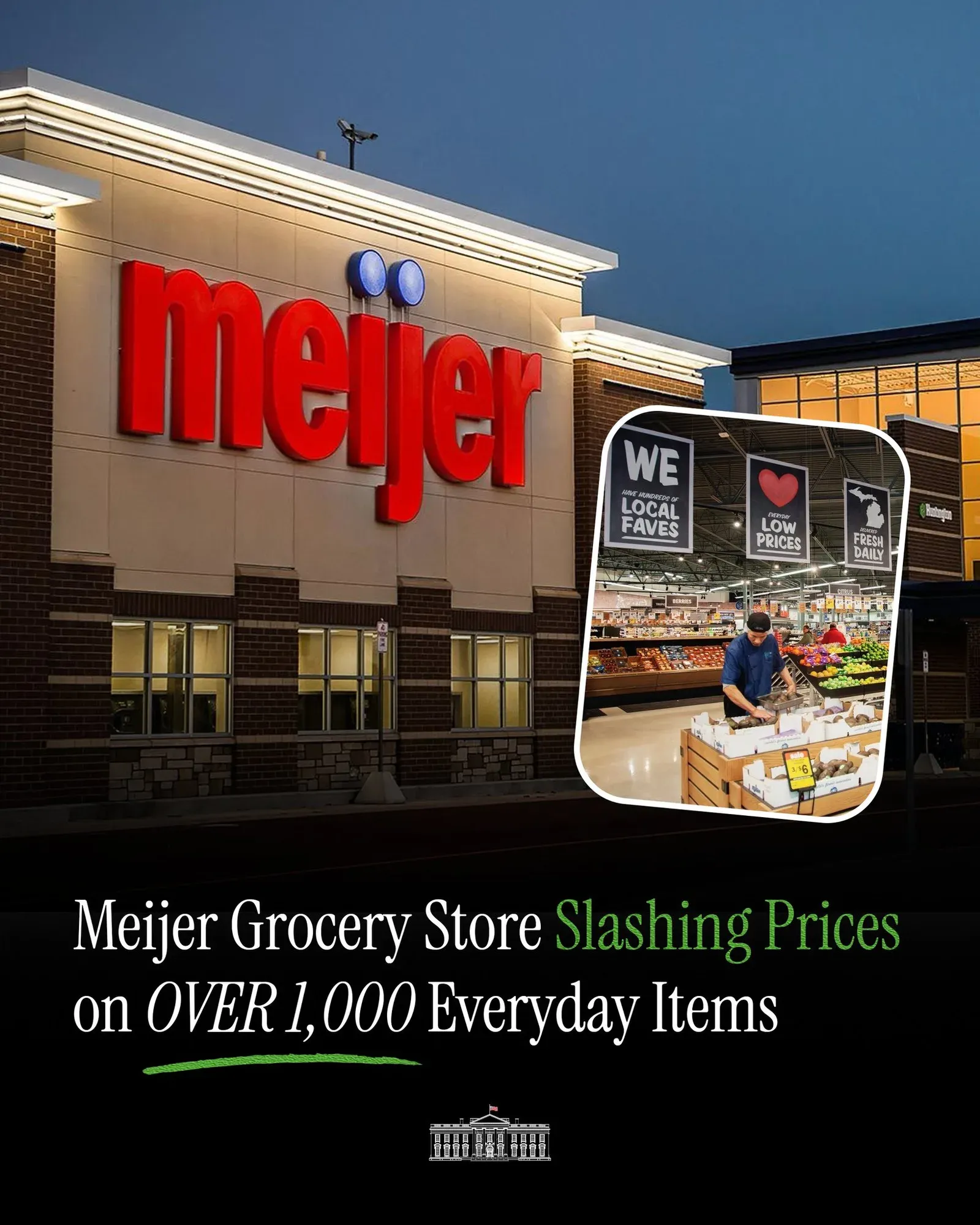 Meijer Slashes Grocery Prices, Joining Walmart in Trump-Era Cost Push