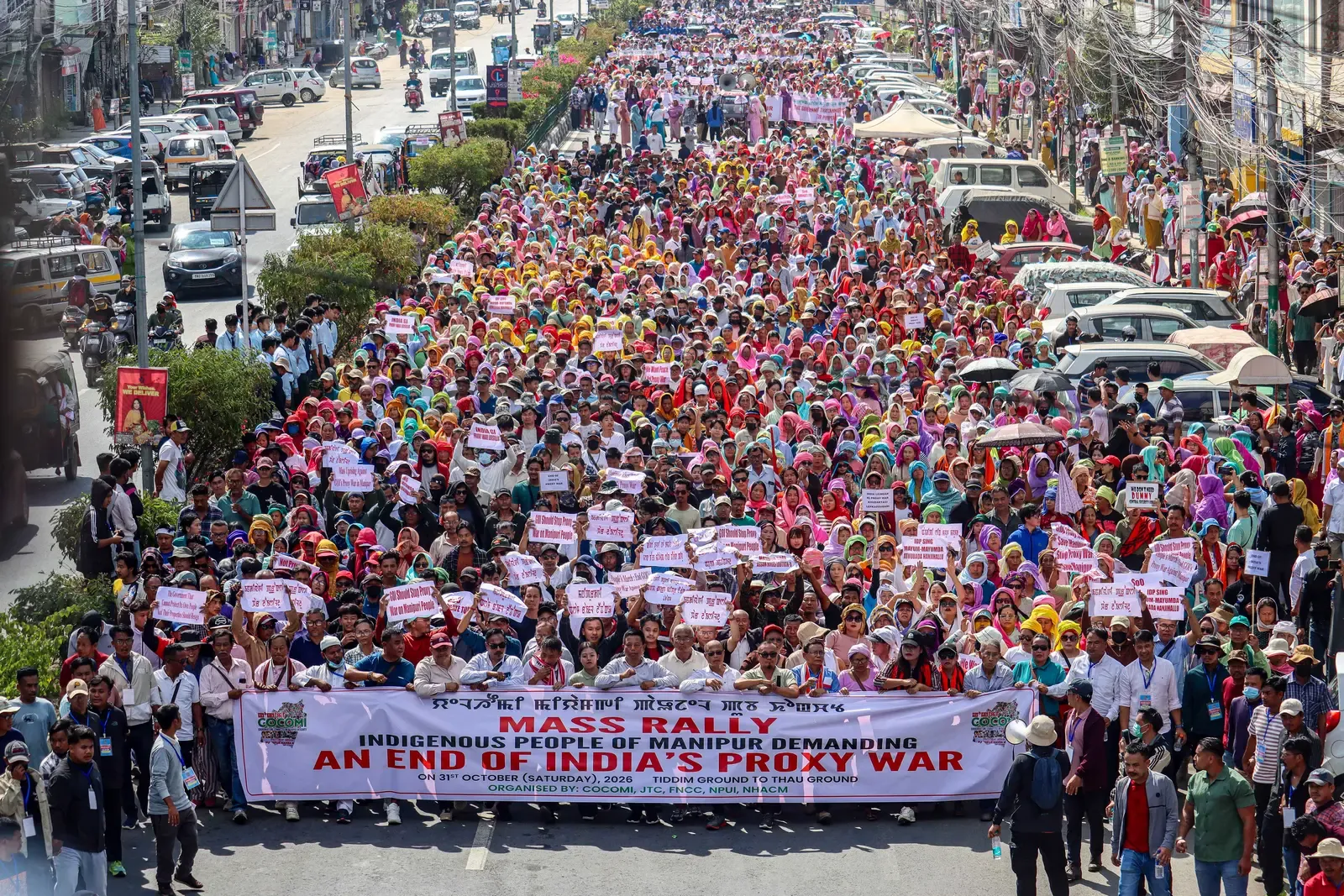 Meitei, Naga groups rally in Manipur, demand SoO abrogation and Dy CM's exit