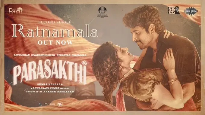 Have You Heard the Enchanting Romantic Track 'Ratnamala' from Sivakarthikeyan's 'Parasakthi'?