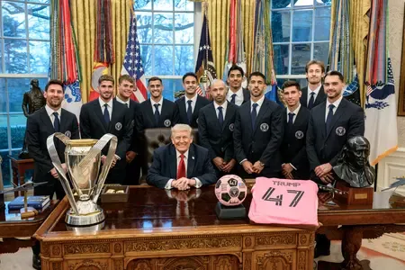 Lionel Messi and Inter Miami Celebrated by President Trump