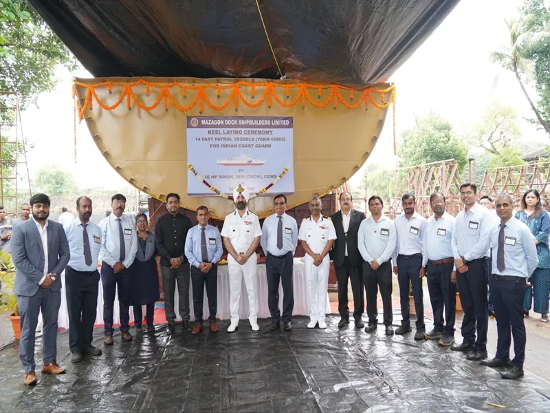 Is ICG's Future Bright? Keel Laying of 2 Fast Patrol Vessels at Mazagon Dock