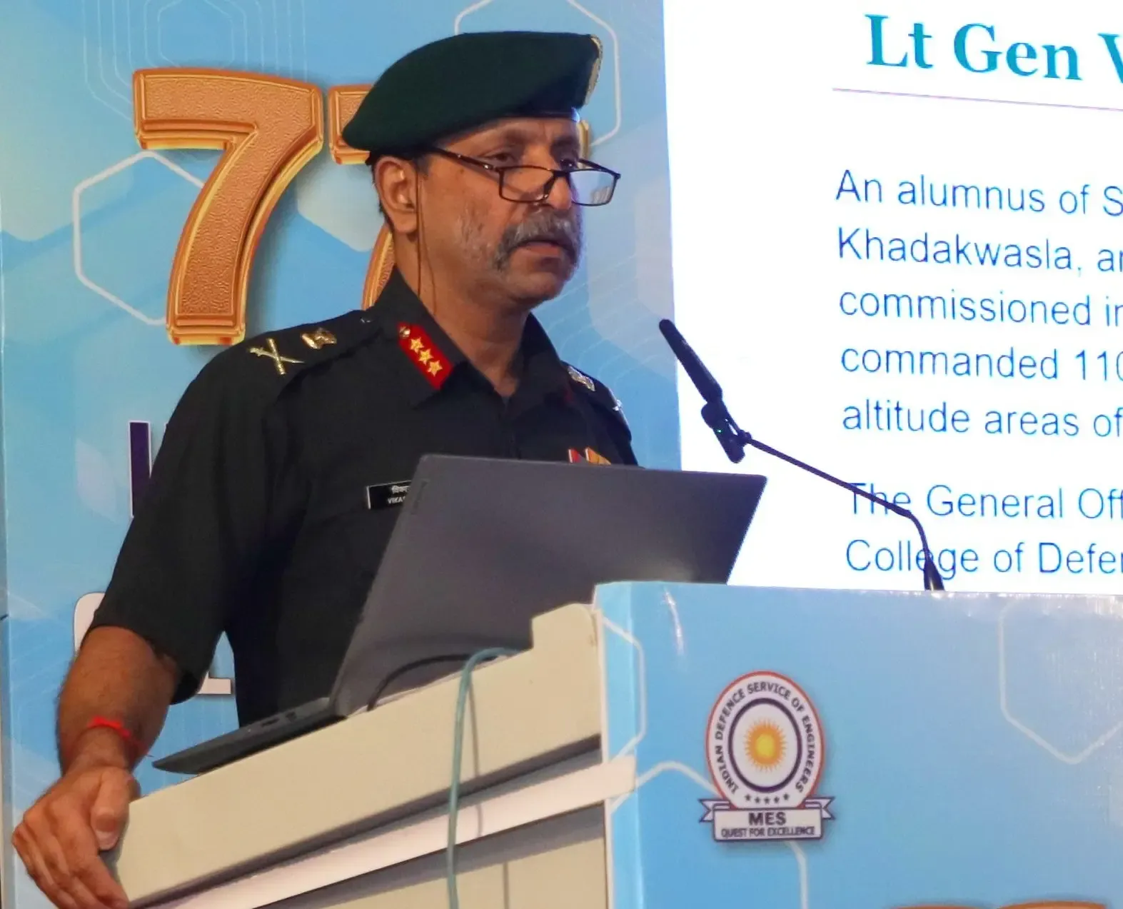 MES chief Lt Gen Rohella stresses ethics and accountability at IDSE 77th Raising Day