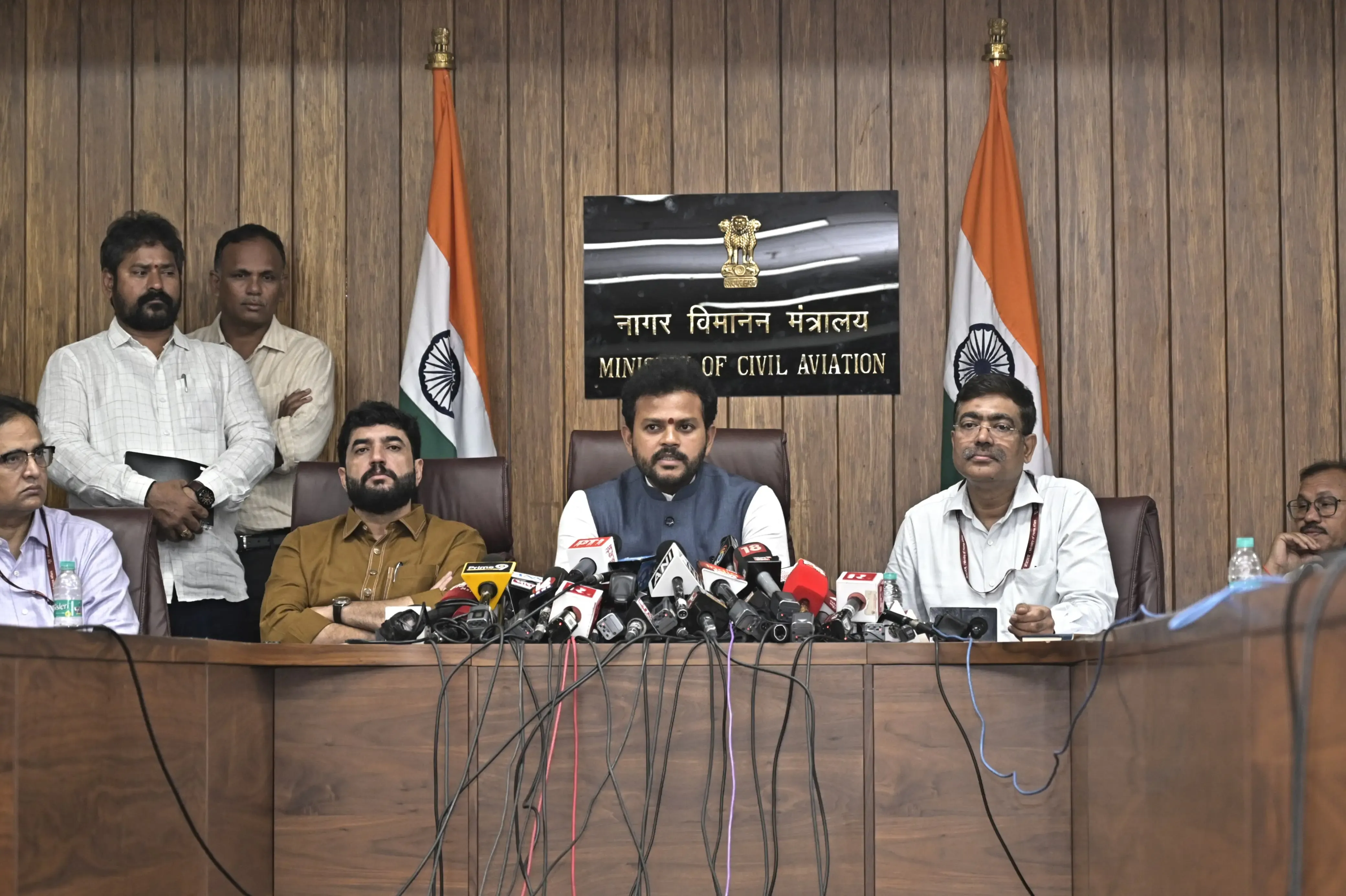 Is the minister addressing the crash as a 'humanitarian priority' and reaffirming India’s global standing in aviation safety?