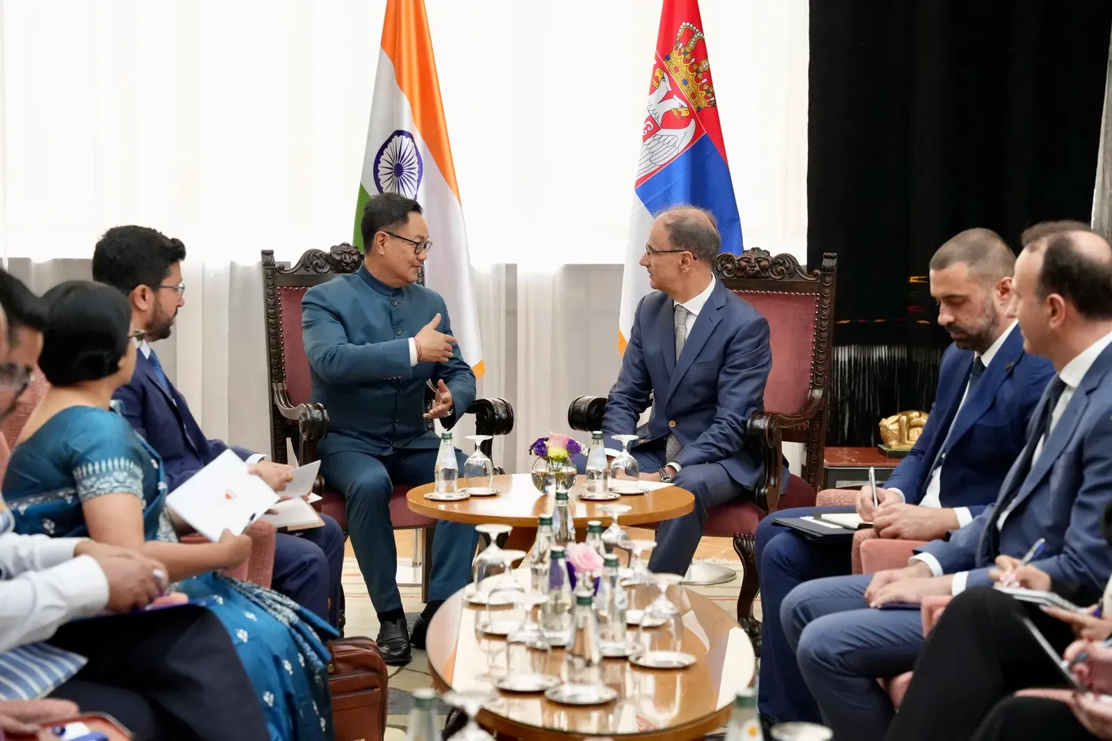 Rijiju meets Serbian PM Macut in Belgrade, pledges stronger India-Serbia ties