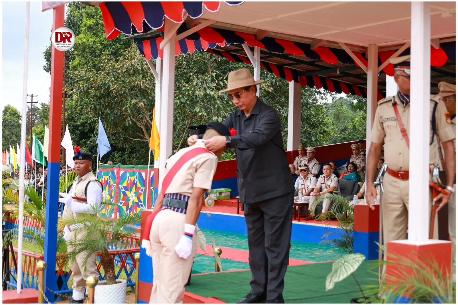 Mizoram CM Lal Duhoma addresses 275 police graduates at PTS Thenzawl